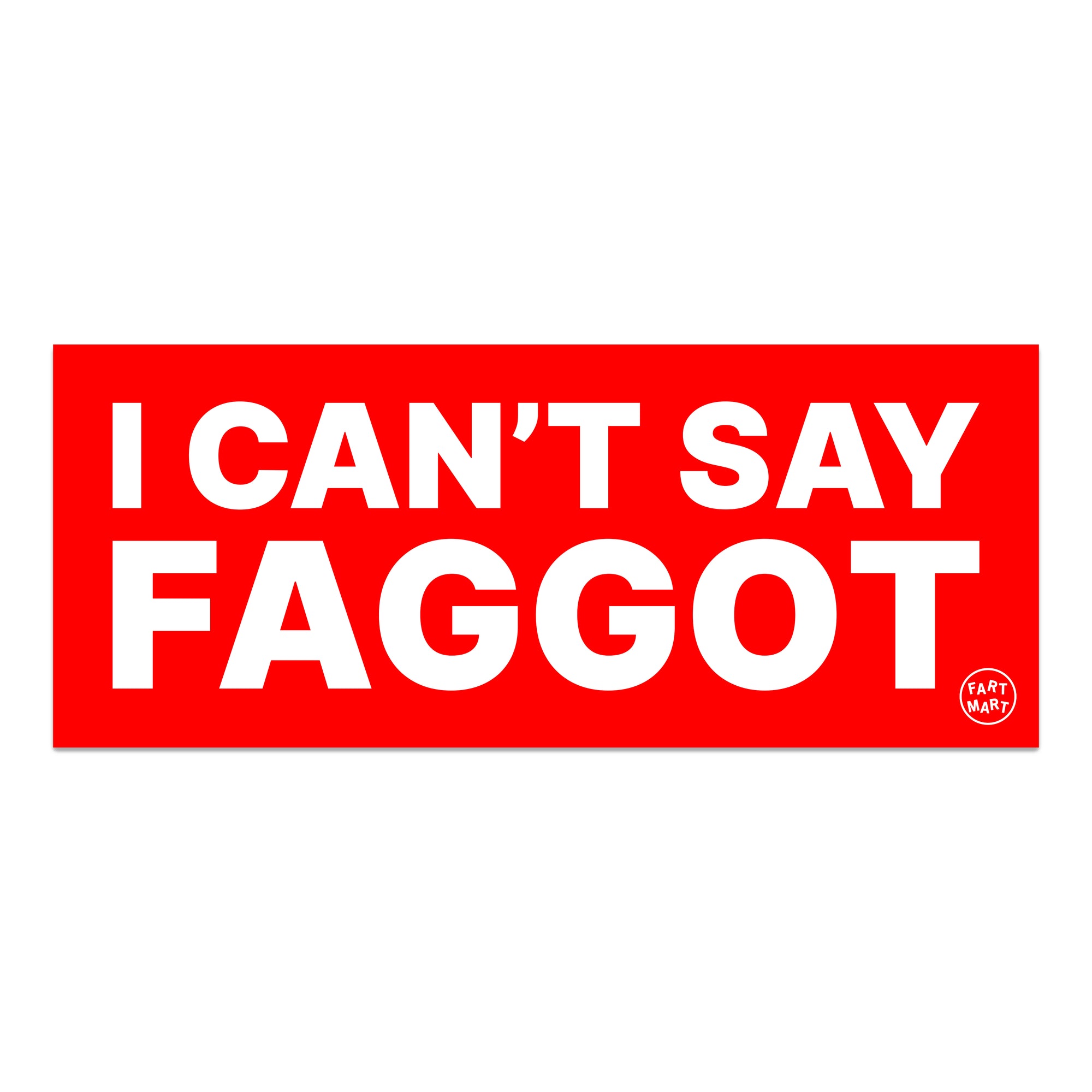 BAD WORD BUMPER STICKER