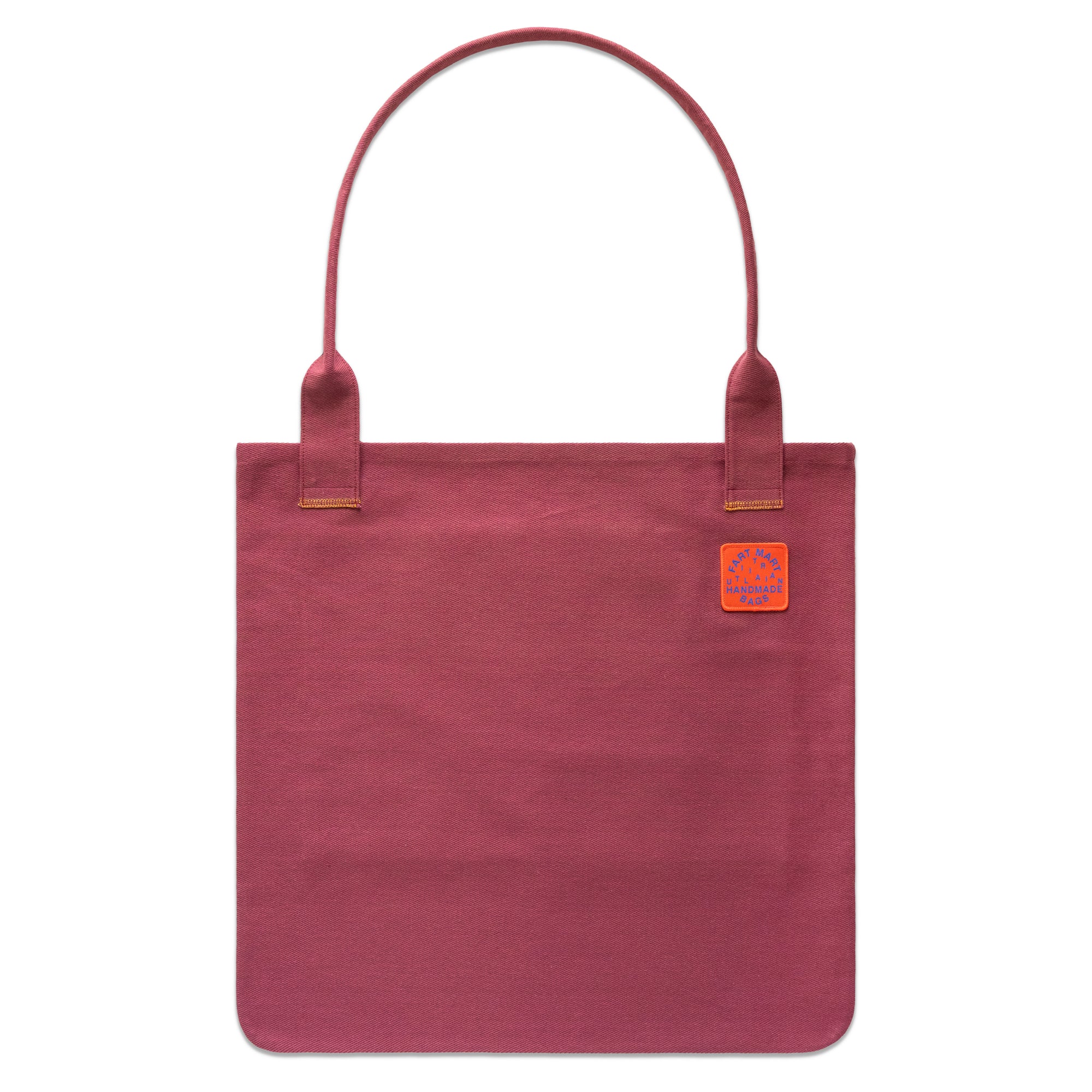 BURGUNDY LONG STRAP TOTE