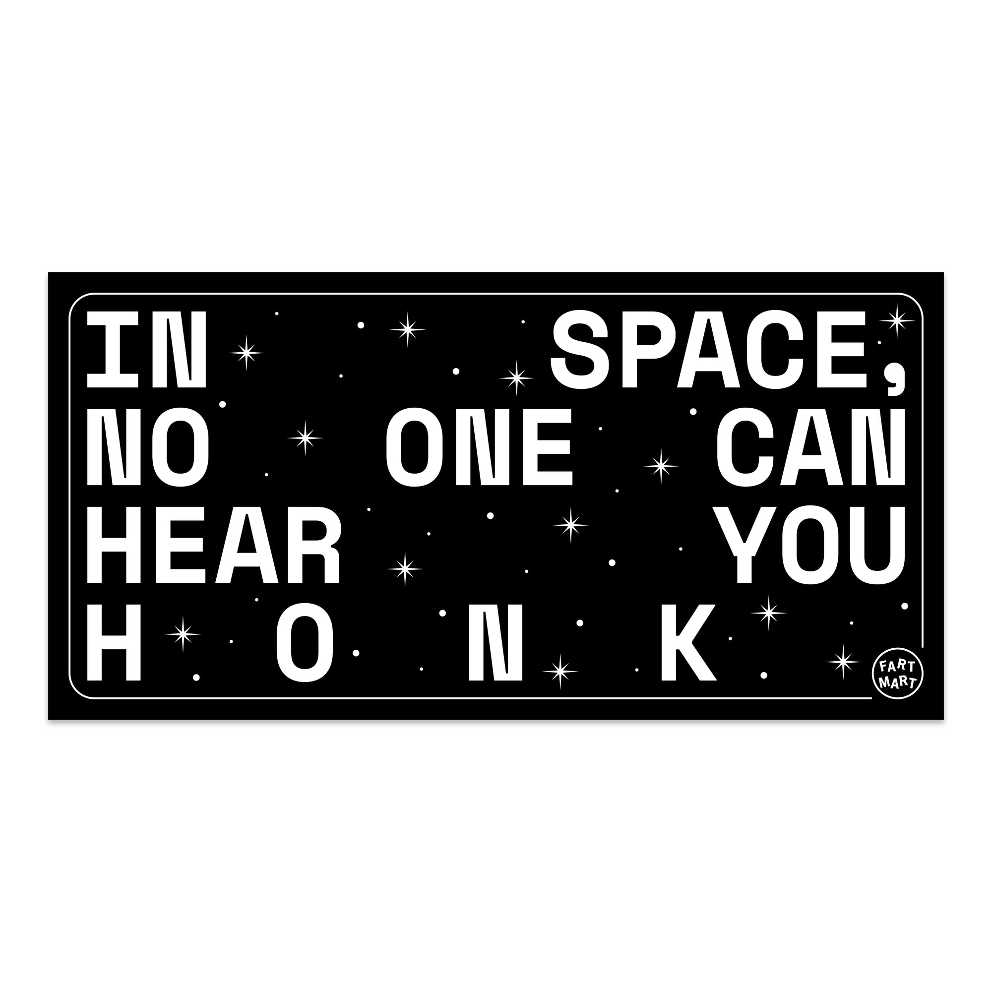 IN SPACE BUMPER STICKER