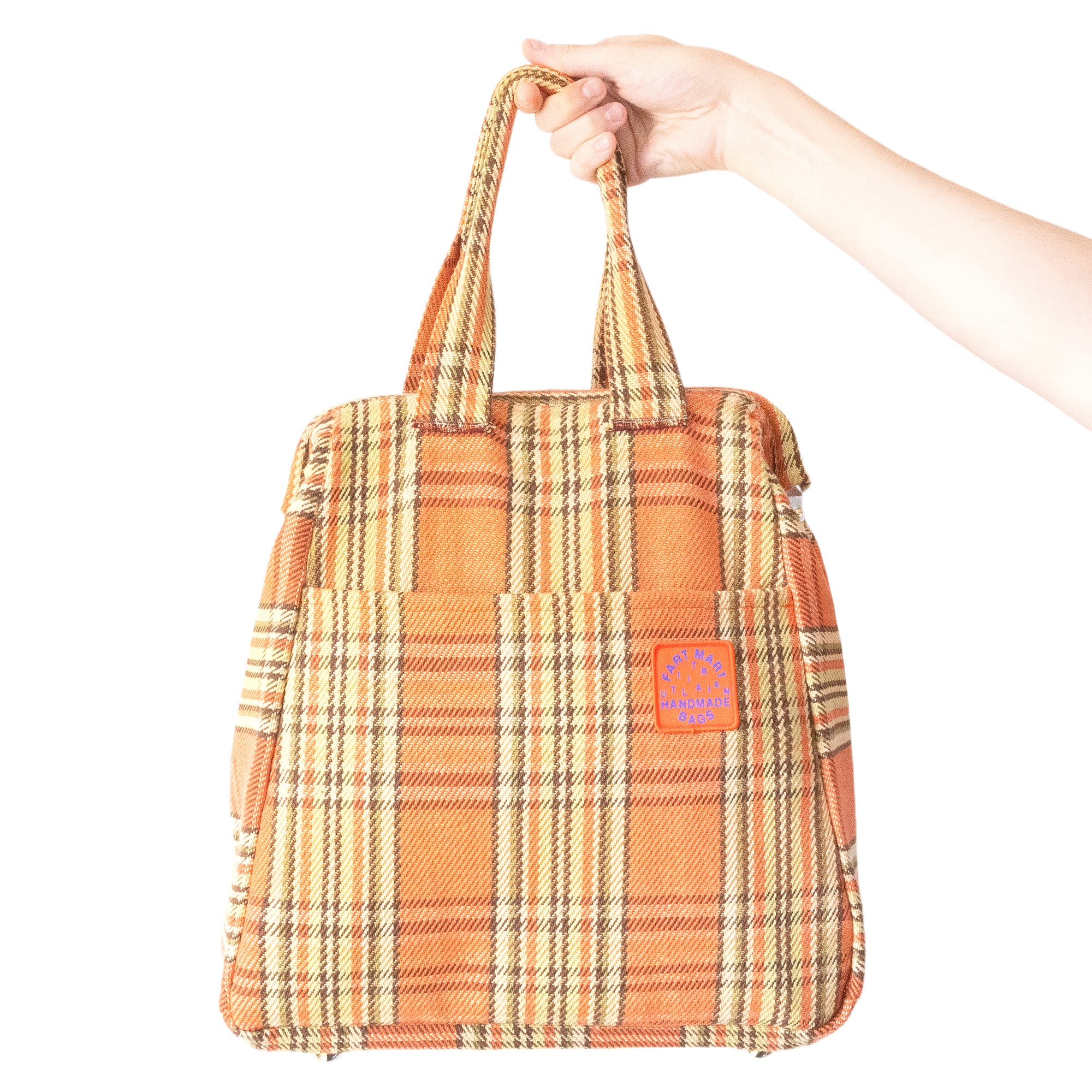 PLAID COUCH CARPET BAG