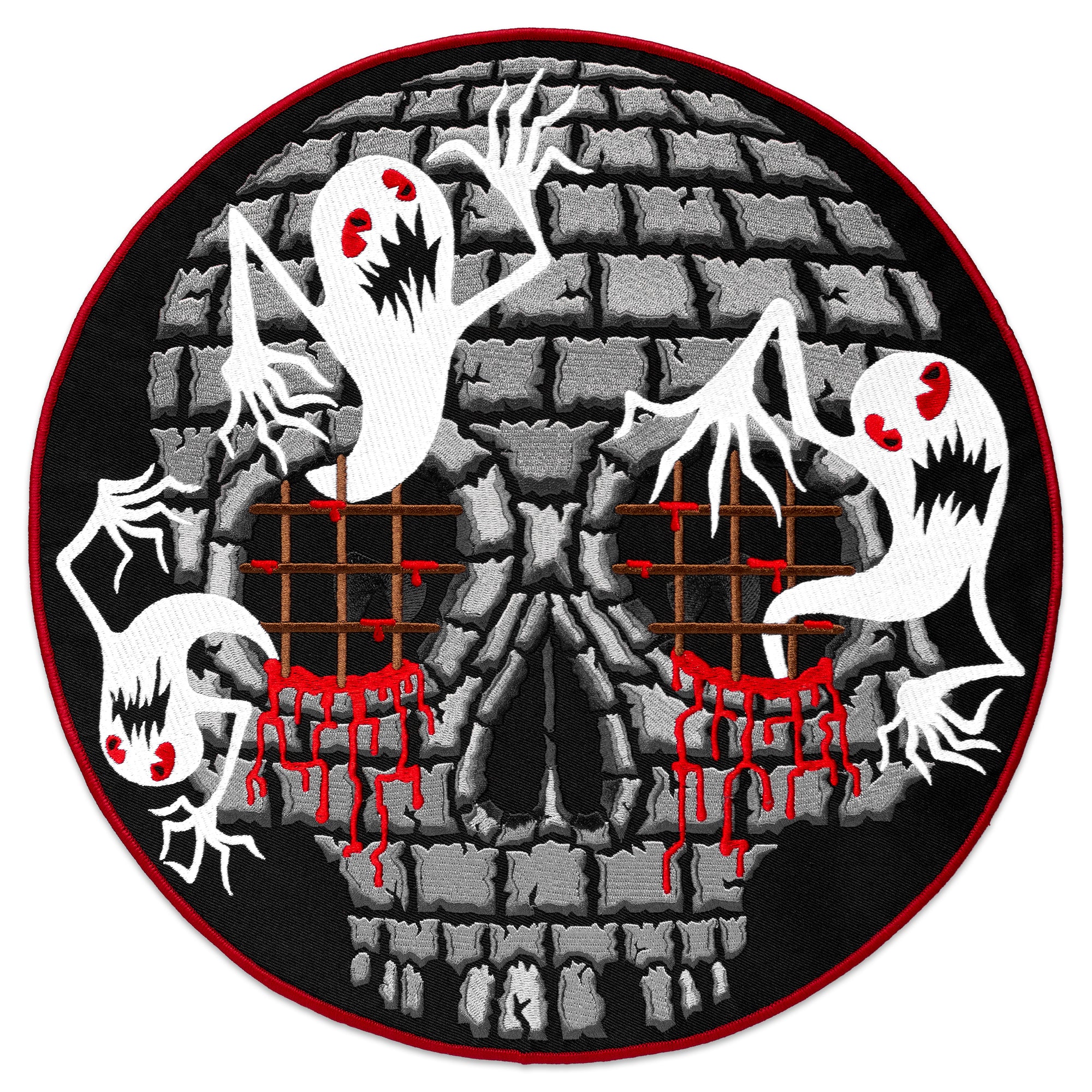 SKULL PRISON BACK PATCH