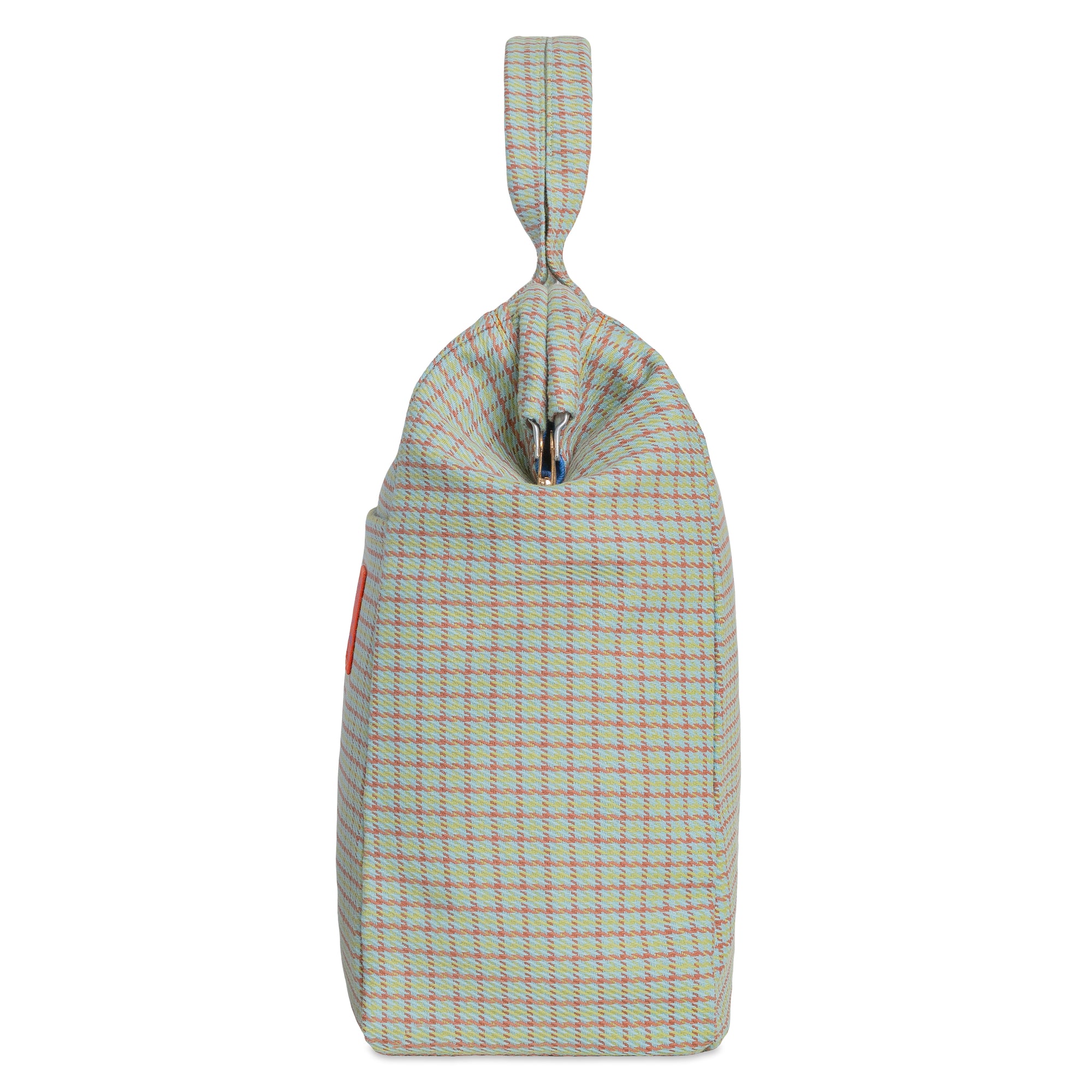 HOUNDSTOOTH PLAID CARPET BAG